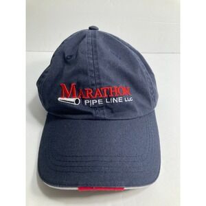 Marathon Pipe Line LLC Cap Hat Blue 100% Cotton Twill Call Before You Dig